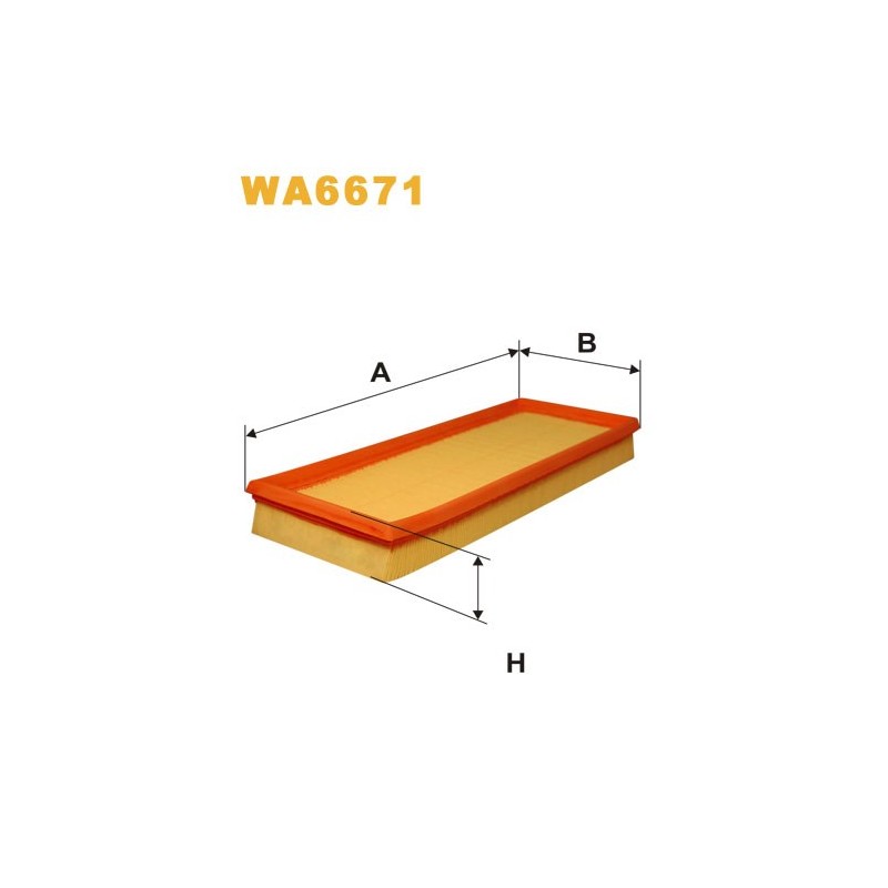 WA6671 Filtr Powietrza Wix