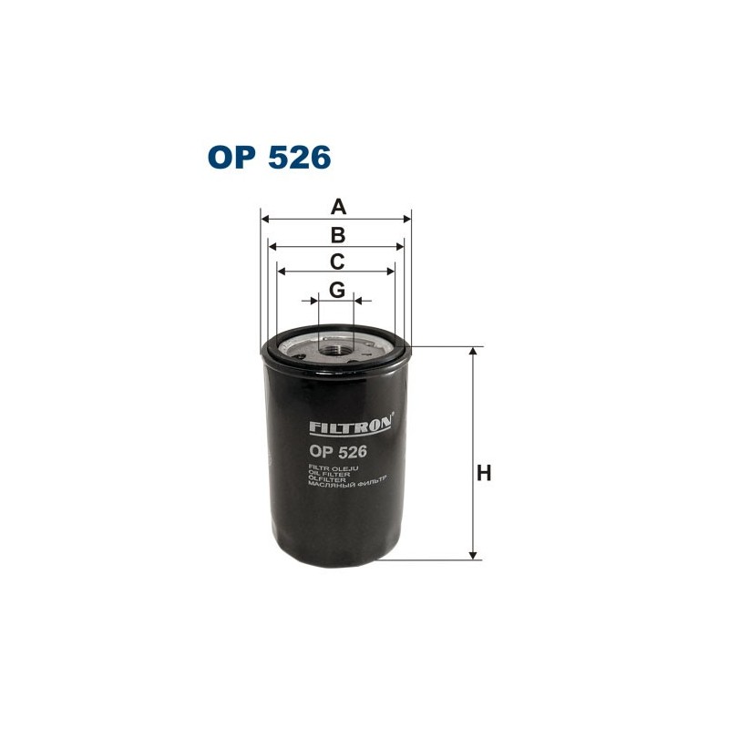 OP526 Filtr Oleju Filtron