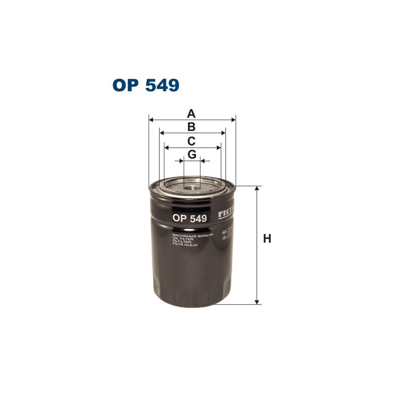 OP549 Filtr Oleju Filtron
