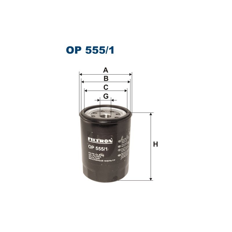 OP555/1 Filtr Oleju Filtron