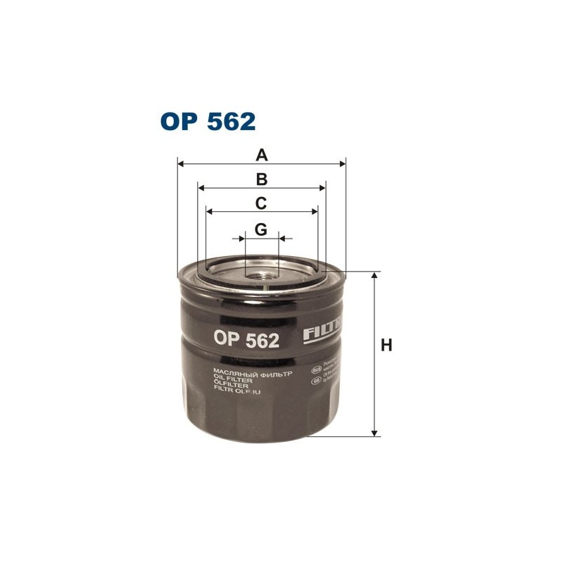 OP562 Filtr Oleju Filtron