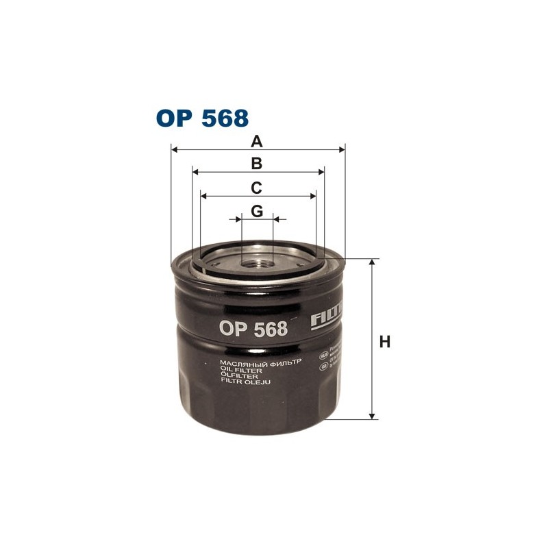 OP568 Filtr Oleju Filtron