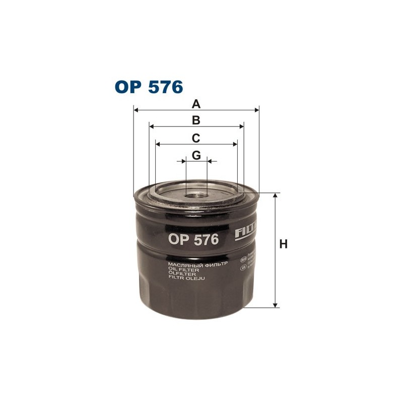 OP576 Filtr Oleju Filtron