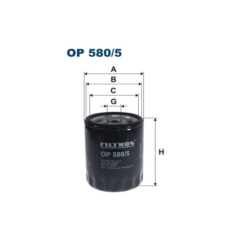 OP580/5 Filtr Oleju Filtron