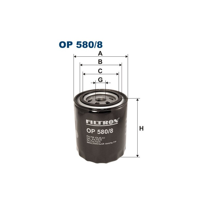 OP580/8 Filtr Oleju Filtron