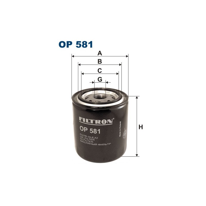 OP581 Filtr Oleju Filtron