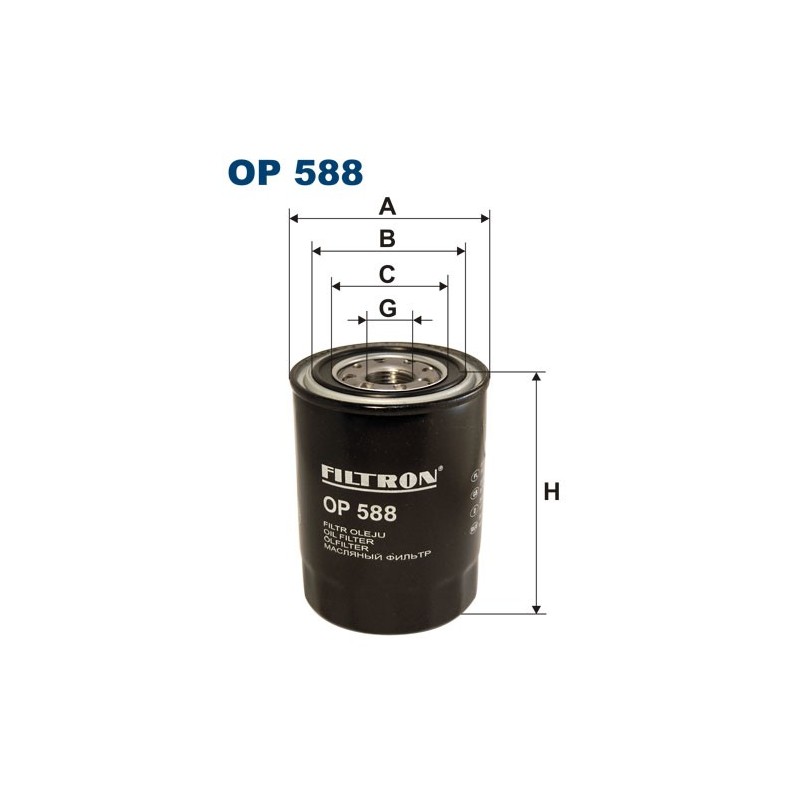 OP588 Filtr Oleju Filtron