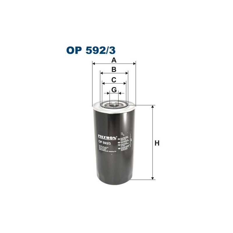 OP592/3 Filtr Oleju Filtron