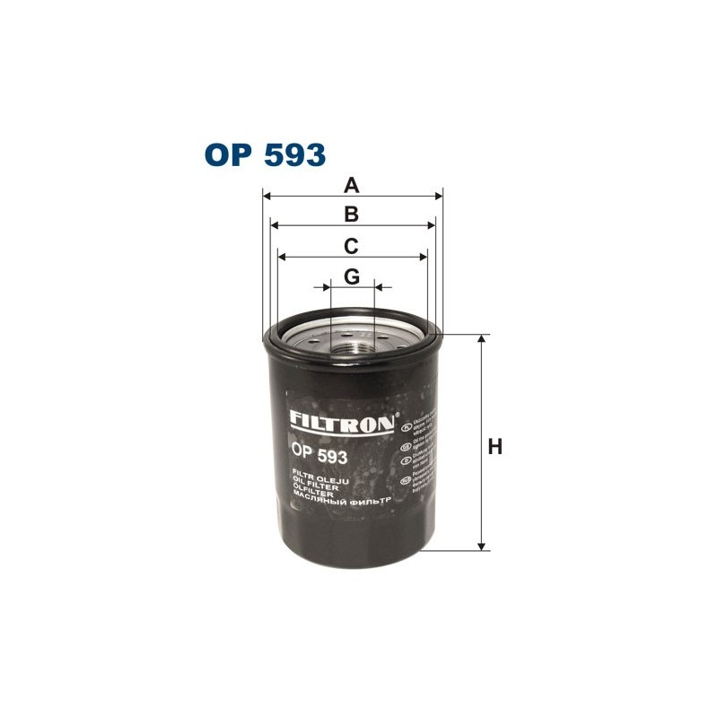 OP593 Filtr Oleju Filtron