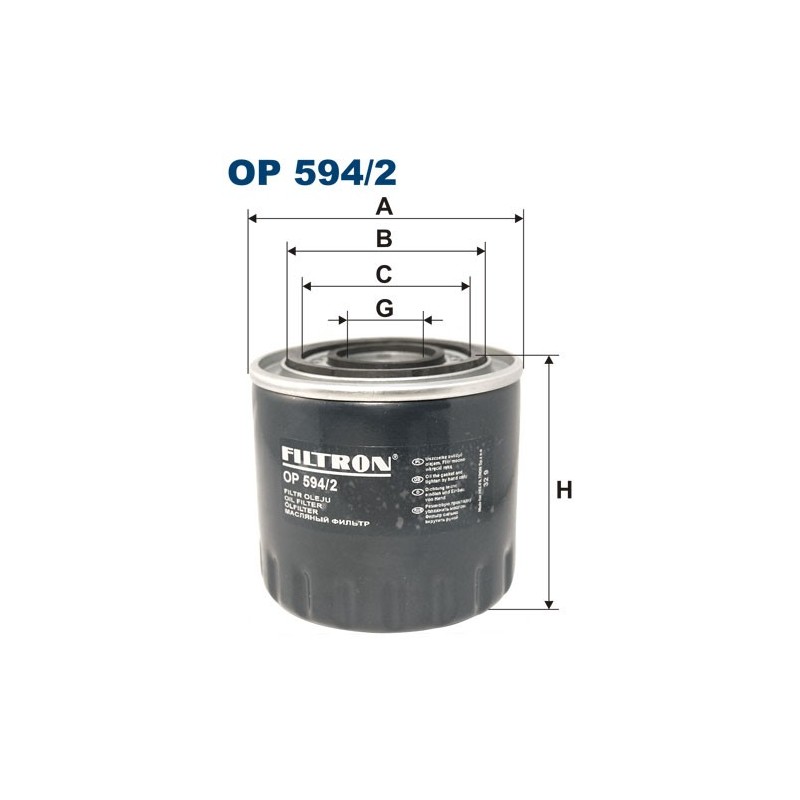 OP594/2 Filtr Oleju Filtron
