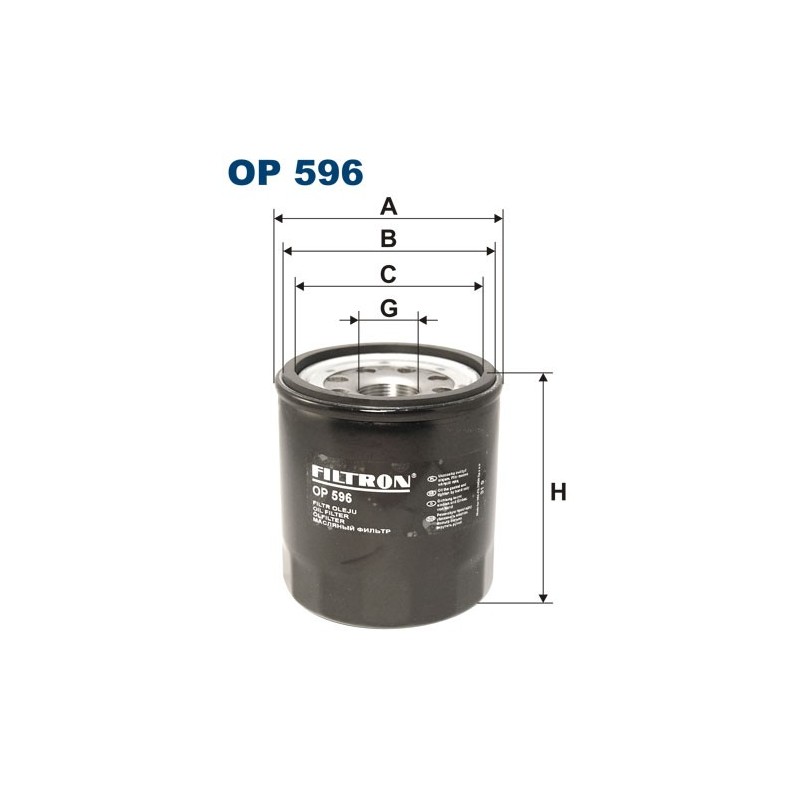 OP596 Filtr Oleju Filtron