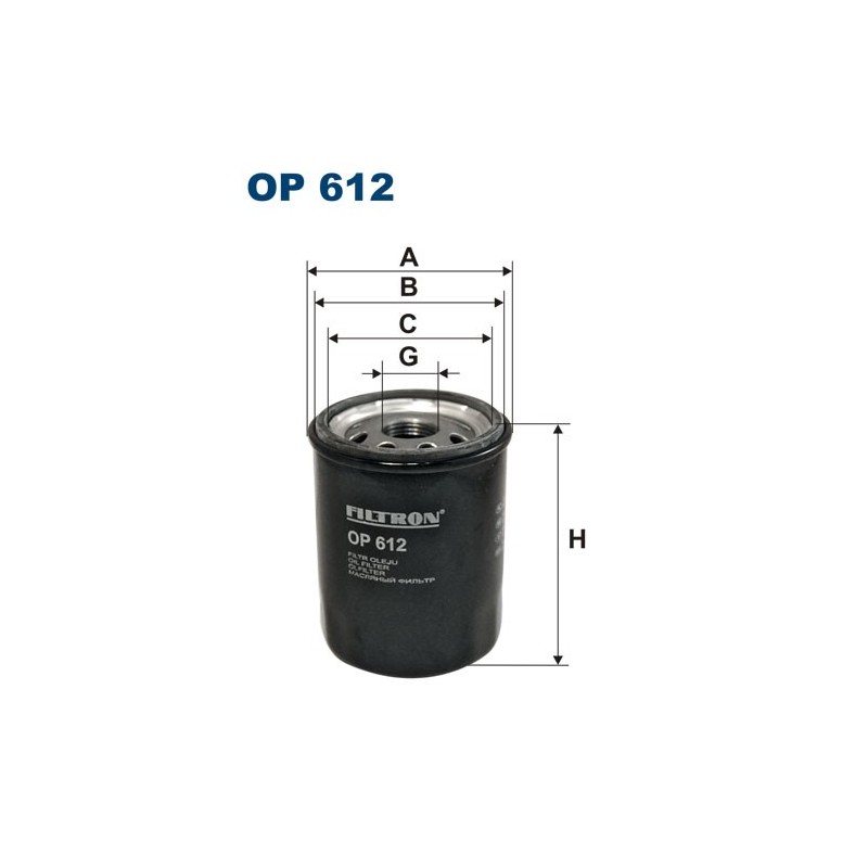 OP612 Filtr Oleju Filtron