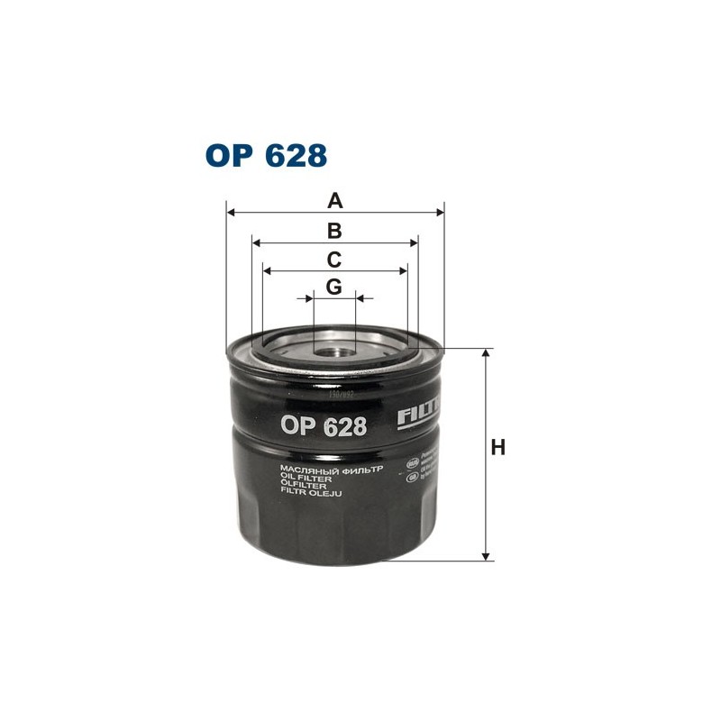 OP628 Filtr Oleju Filtron