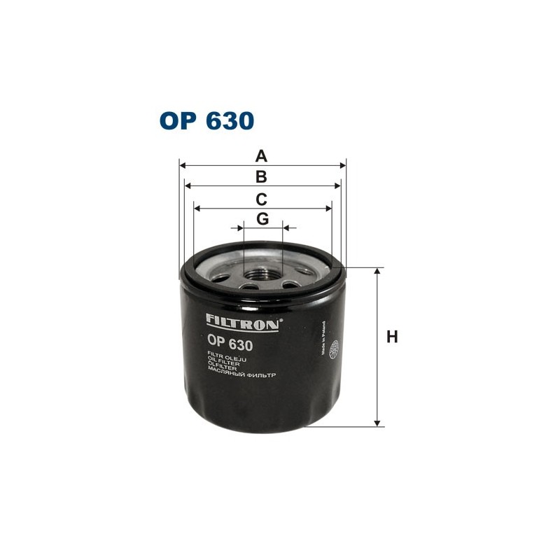 OP630 Filtr Oleju Filtron
