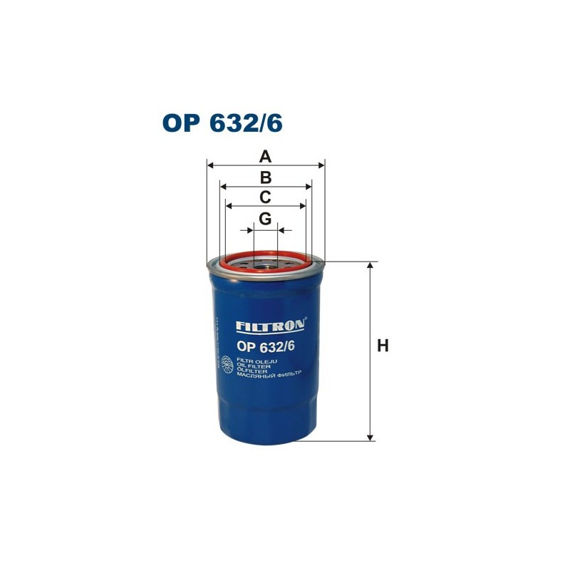 OP632/6 Filtr Oleju Filtron