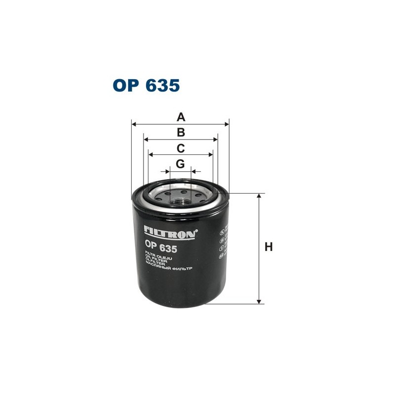 OP635 Filtr Oleju Filtron
