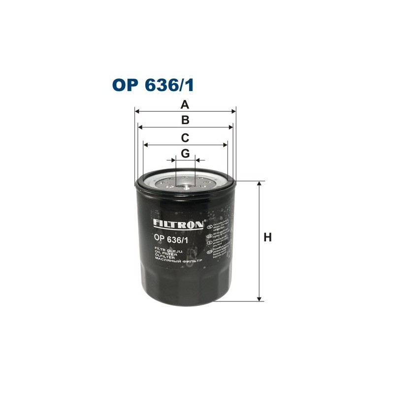 OP636/1 Filtr Oleju Filtron
