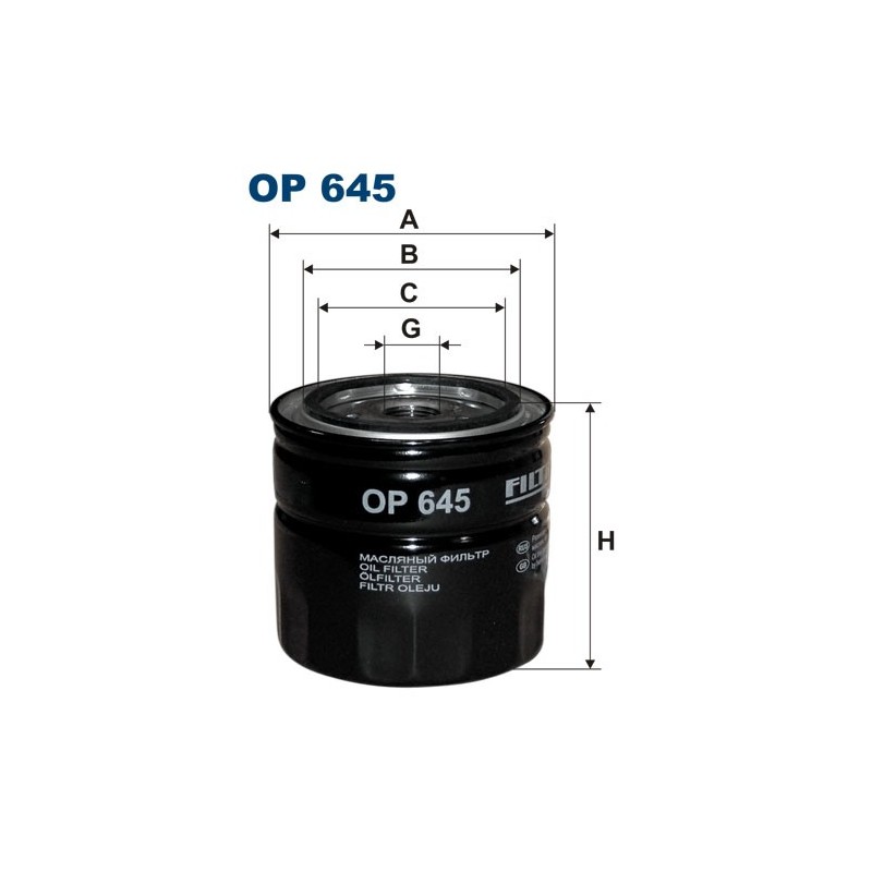 OP645 Filtr Oleju Filtron