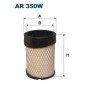 AR350W Filtr Powietrza Filtron