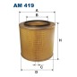 AM419 Filtr Powietrza Filtron