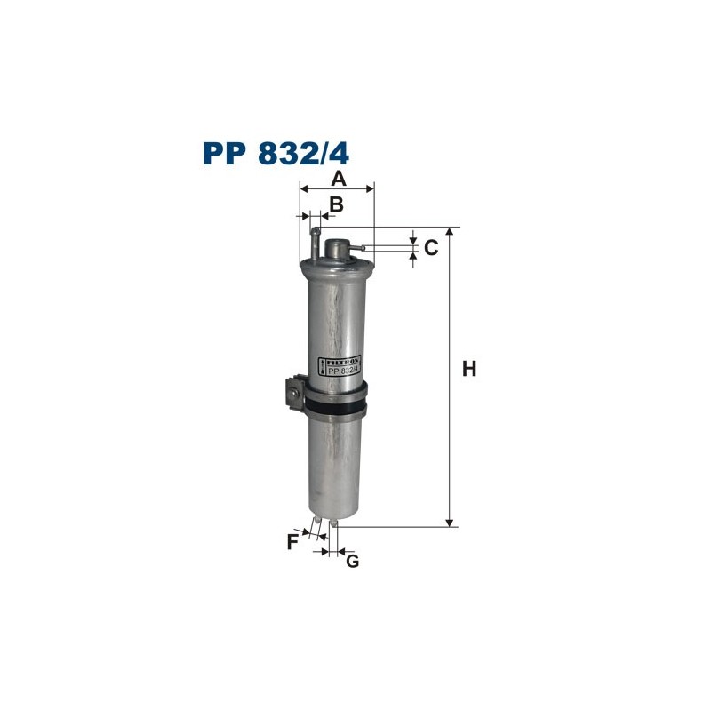 PP832/4 Filtr Paliwa Filtron