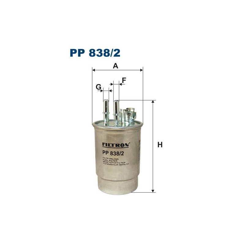 PP838/2 Filtr Paliwa Filtron