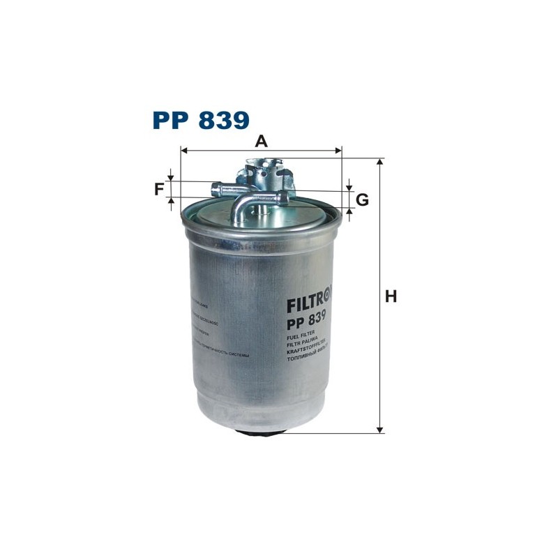 PP839 Filtr Paliwa Filtron