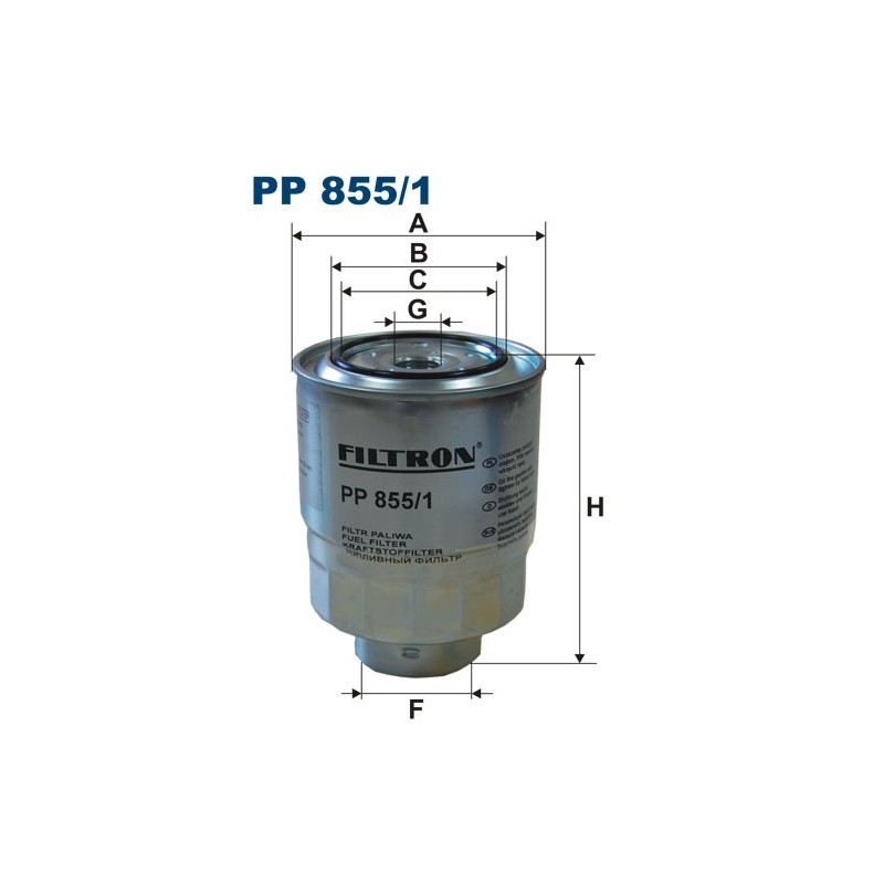 PP855/1 Filtr Paliwa Filtron