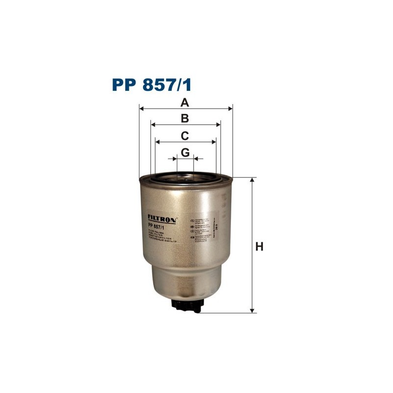 PP857/1 Filtr Paliwa Filtron