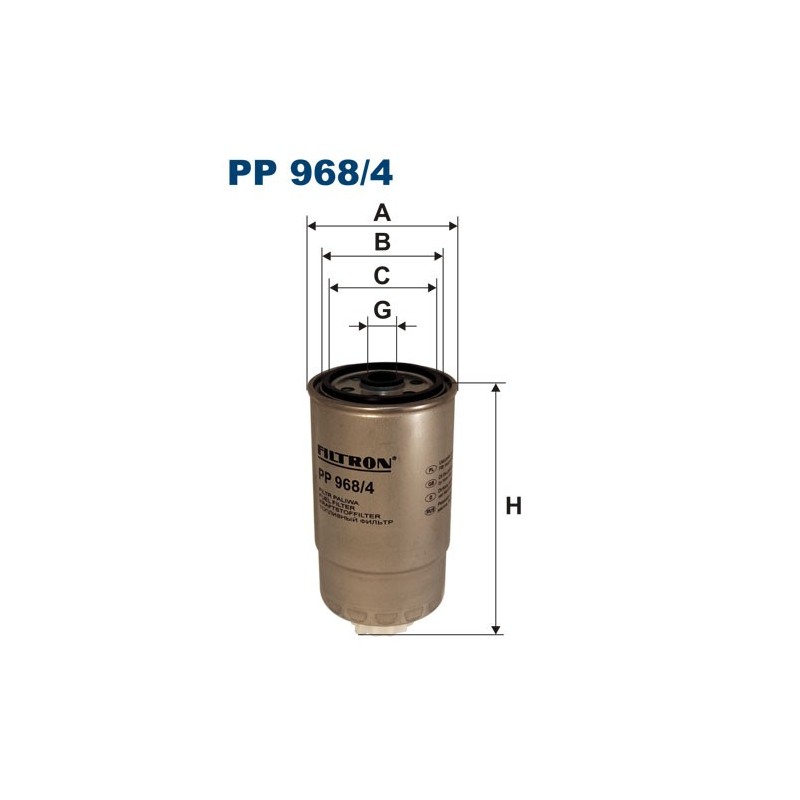 PP968/4 Filtr Paliwa Filtron