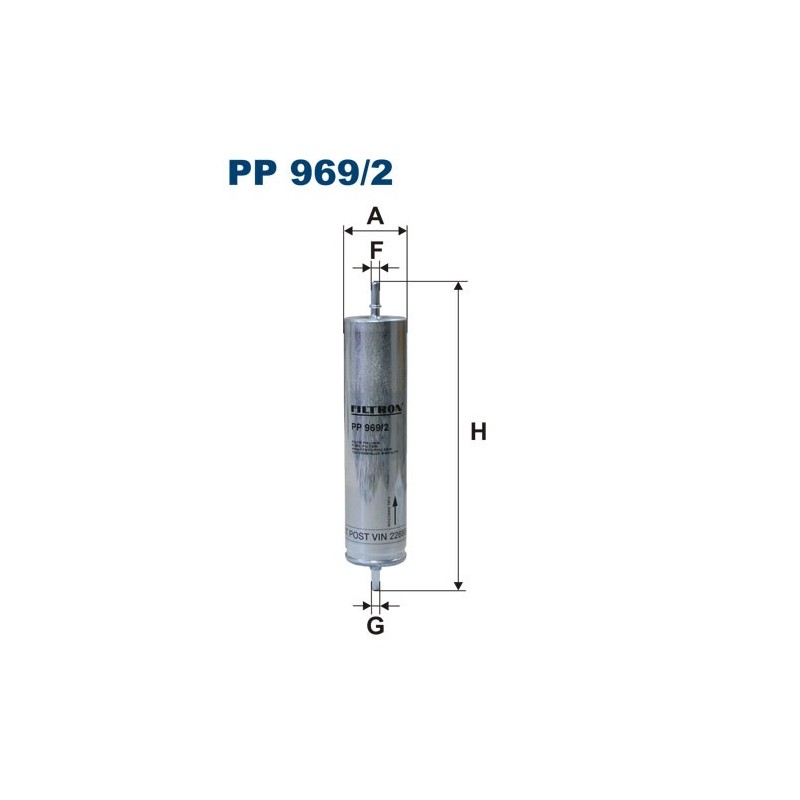 PP969/2 Filtr Paliwa Filtron