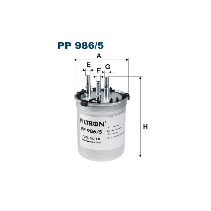 PP986/5 Filtr Paliwa Filtron