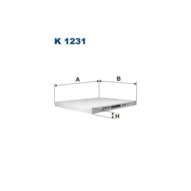 K1231 Filtr Kabinowy Filtron