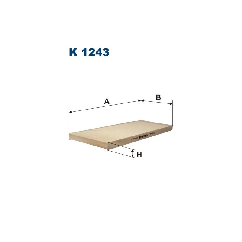 K1243 Filtr Kabinowy Filtron