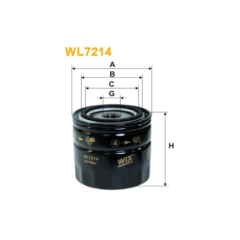 WL7214 Filtr Oleju Wix WL7214 Filtr Oleju Wix
