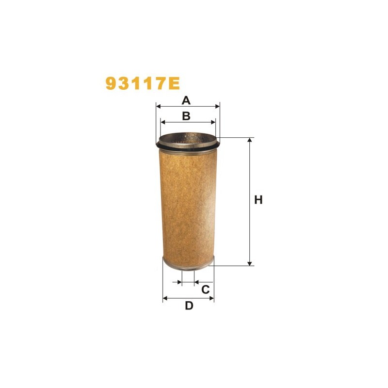 93117E Filtr Powietrza Wix