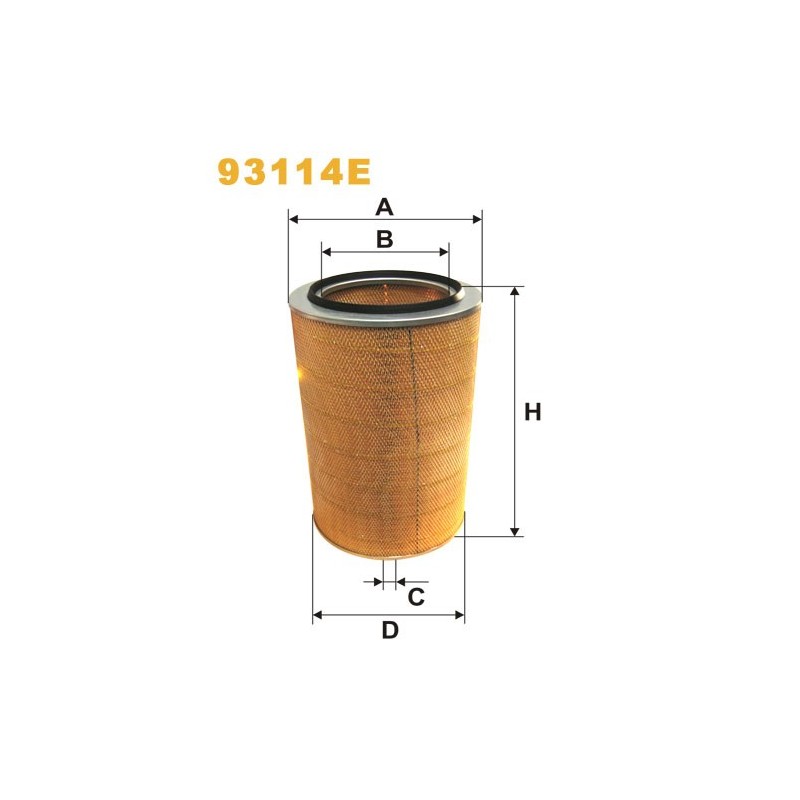 93114E Filtr Powietrza Wix