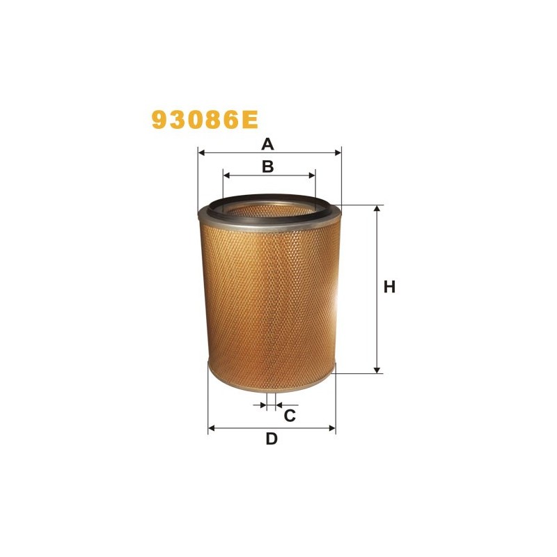 93086E Filtr Powietrza Wix