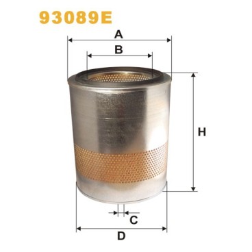 93089E Filtr Powietrza Wix