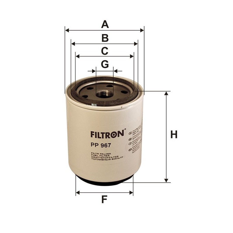 PP967 Filtr Paliwa Filtron