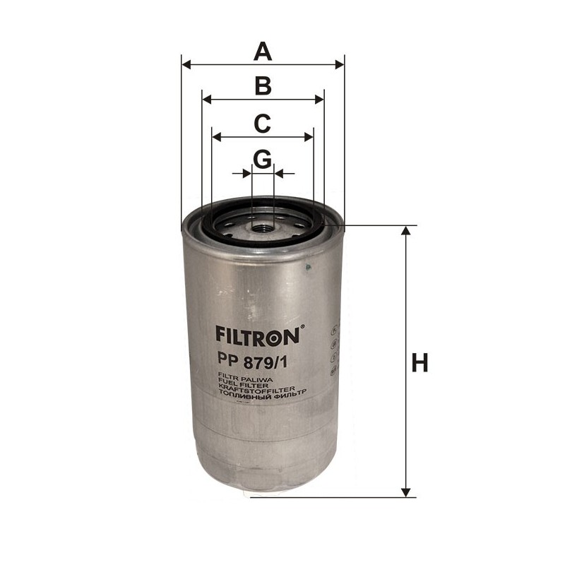 PP879/1 FILTR PALIWA FILTRON