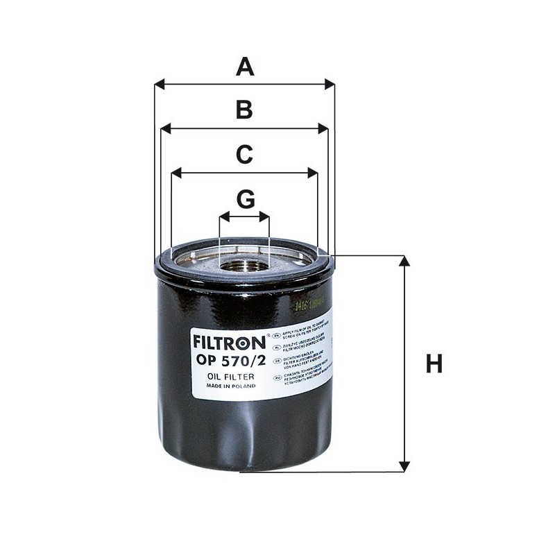 OP 570/2 Filtr oleju Filtron