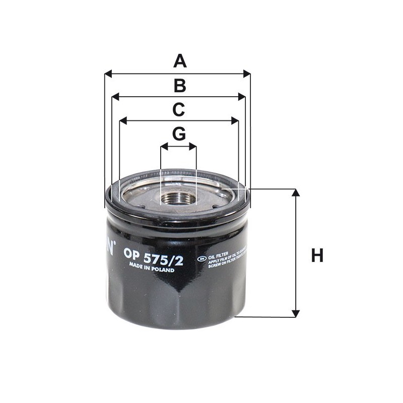 OP 575/2 Filtr oleju Filtron