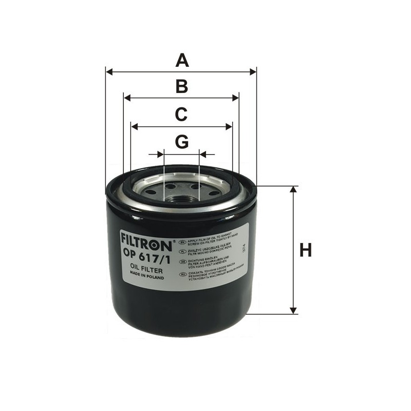 OP 617/1 Filtr OLeju Filtron