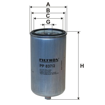 PP 837/2 Filtr paliwa Filtron