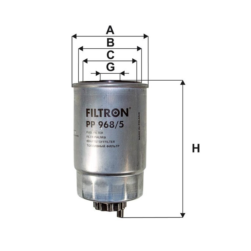 PP968/5 Filtr Paliwa Filtron