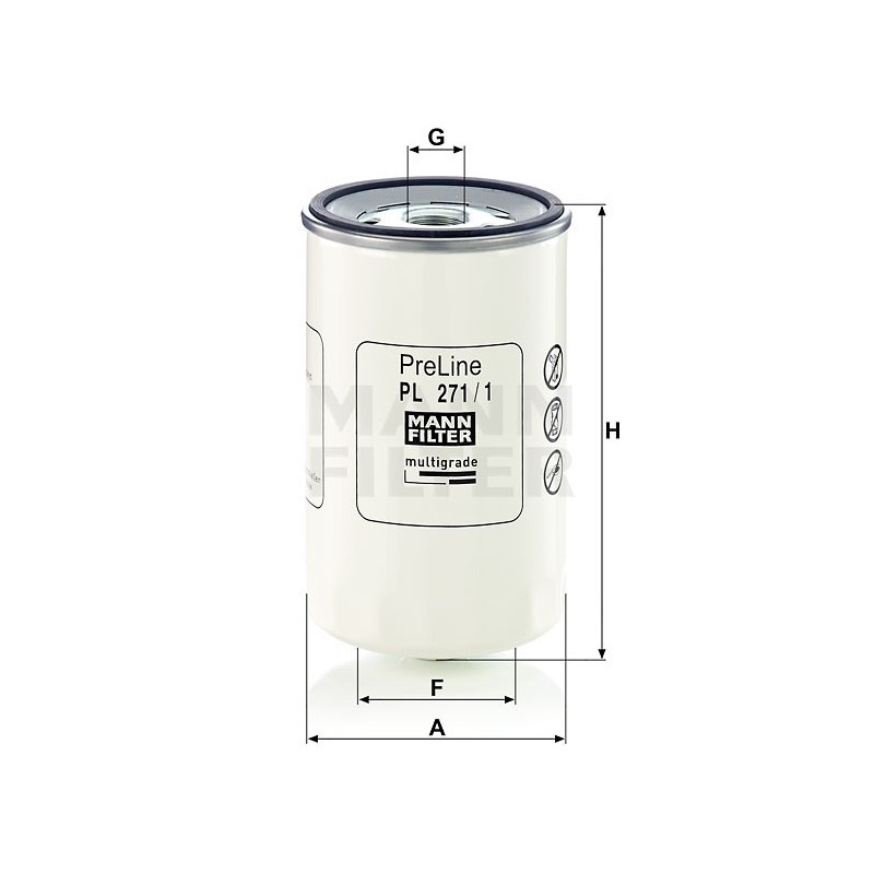 PL271/1 Filtr paliwa MANN