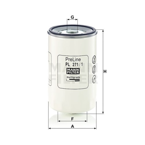 PL271/1 Filtr paliwa MANN