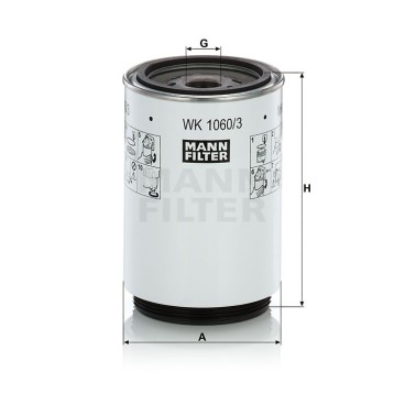 WK1060/3X Filtr paliwa MANN-FILTER