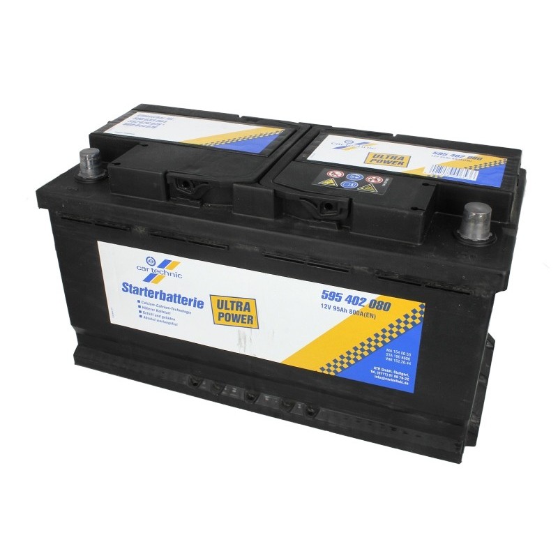 Akumulator CARTECHNIC 12V 95Ah/800A (P+) 353x175x190 B13 - ULTRA POWER - CART595402080 Akumulator CARTECHNIC 12V 95Ah/800A (P+) 353x175x190 B13 - ULTRA POWER - CART595402080